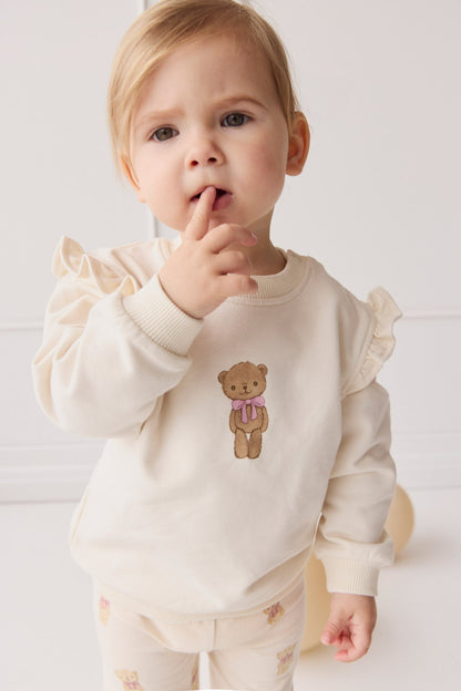 Organic Cotton Maple Sweatshirt - Cloud Little Georgie