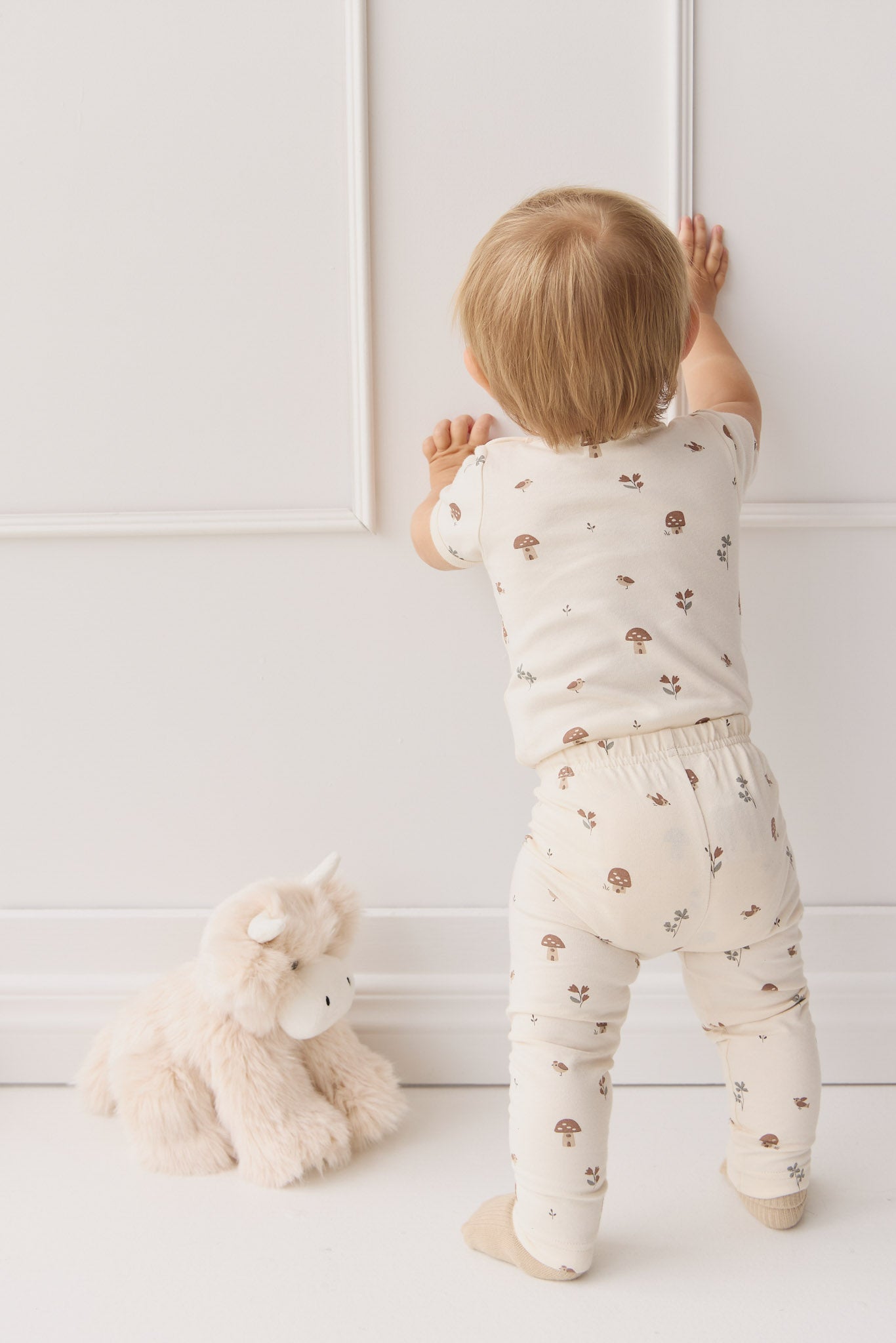 Organic Cotton Hudson Short Sleeve Bodysuit - Le Champignon