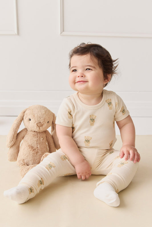 Organic Cotton Hudson Short Sleeve Bodysuit - Little Ted