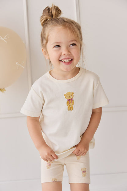 Pima Cotton Aude Tee - Cloud Little Georgie