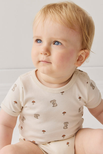 Organic Cotton Hudson Short Sleeve Bodysuit - Le Lapin