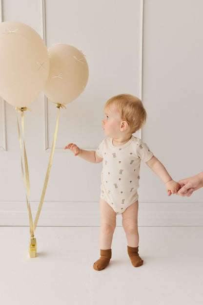 Organic Cotton Hudson Short Sleeve Bodysuit - Le Lapin