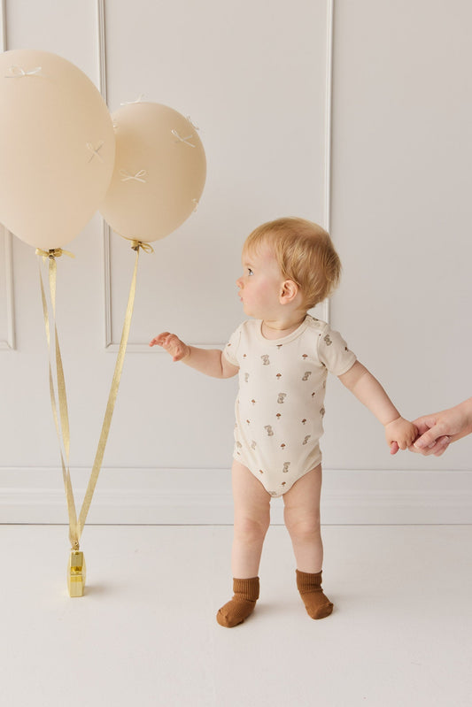 Organic Cotton Hudson Short Sleeve Bodysuit - Le Lapin