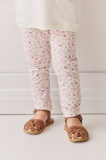 Organic Cotton Everyday Legging - Adaline Berries Ballet Pink