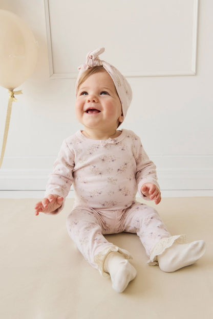 Organic Cotton Everyday Legging - Sweet Pea Floral