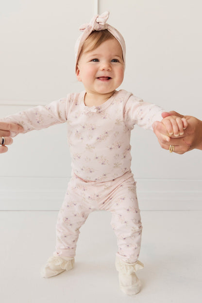 Organic Cotton Everyday Legging - Sweet Pea Floral