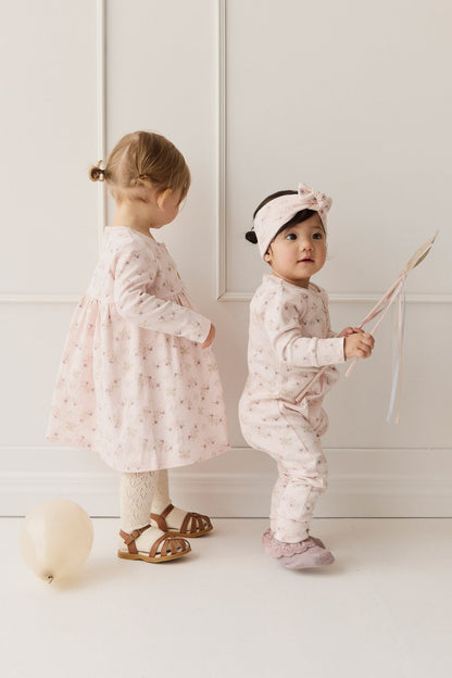 Organic Cotton Poppy Dress - Sweet Pea Floral