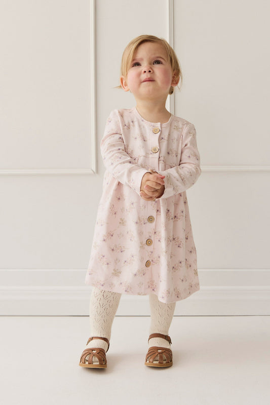 Organic Cotton Poppy Dress - Sweet Pea Floral