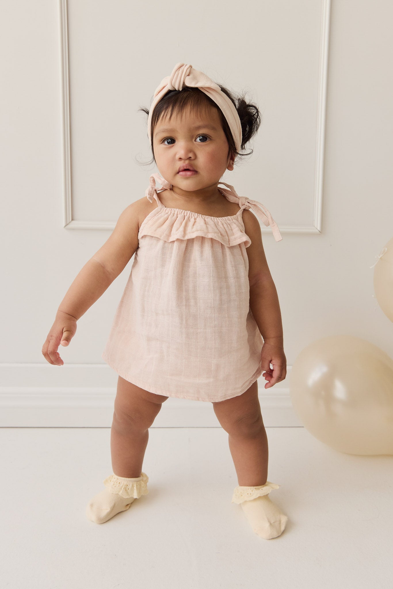 Organic Cotton Muslin Arielle Top - Ballet Pink