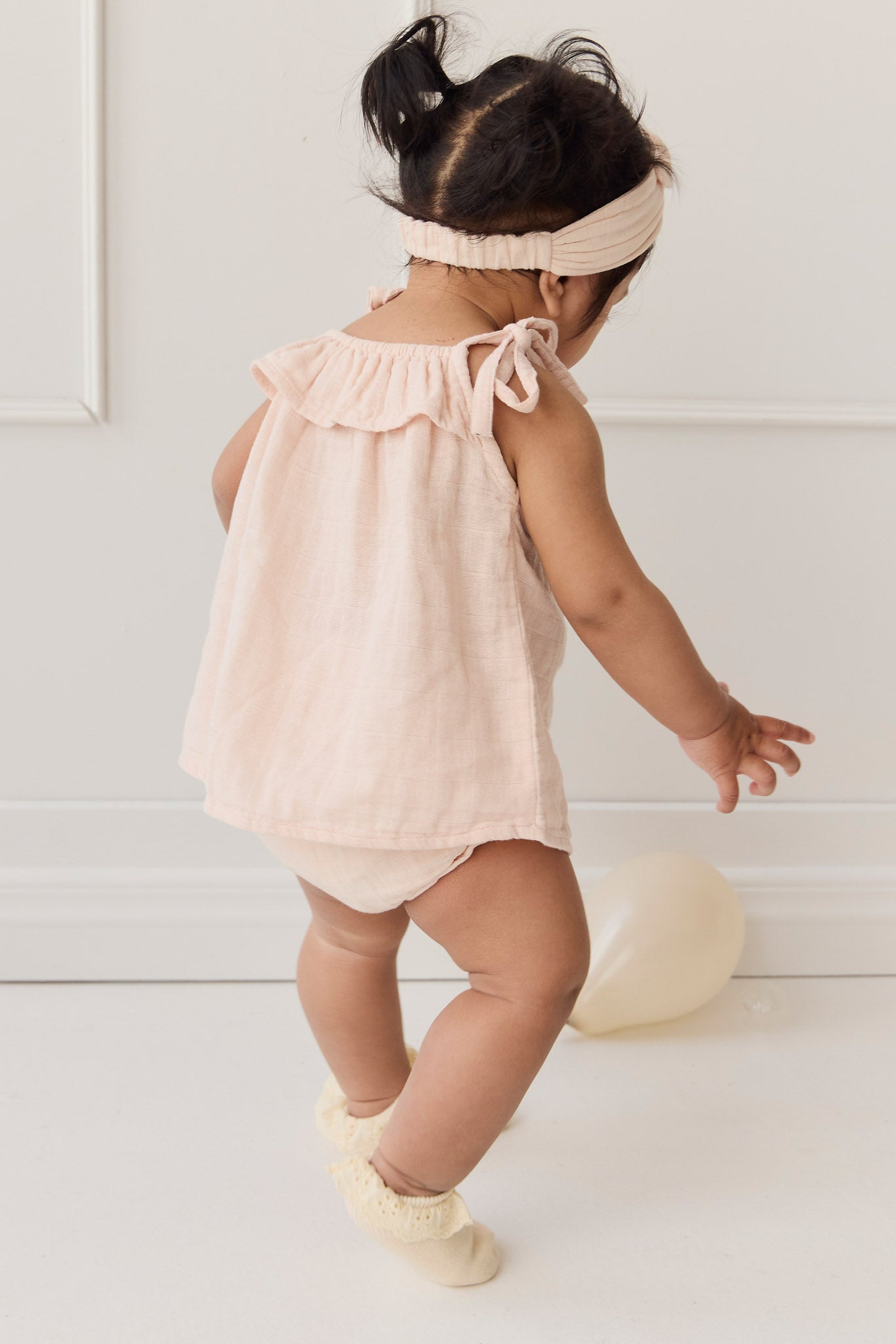 Organic Cotton Muslin Arielle Top - Ballet Pink