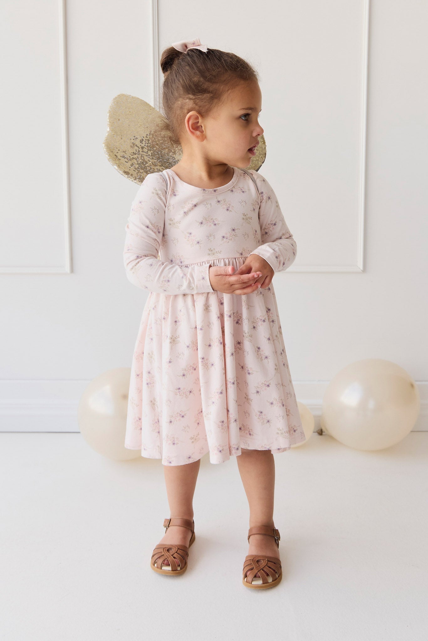 Organic Cotton Tallulah Dress - Sweet Pea Floral