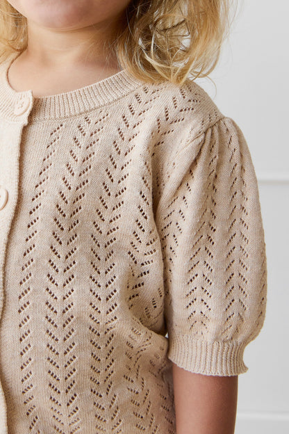 Aria Knitted Top - Oatmeal Marle