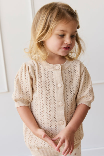 Aria Knitted Top - Oatmeal Marle