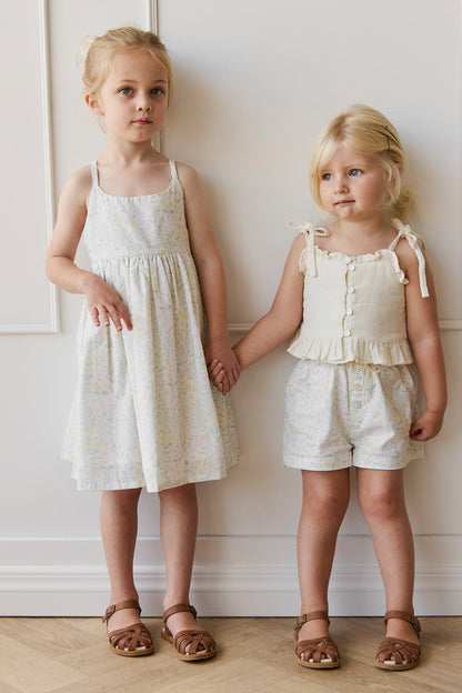 Organic Cotton Muslin Mirabel Top - Parchment