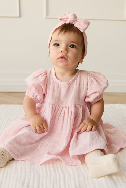 Organic Cotton Muslin Headband - Poppy