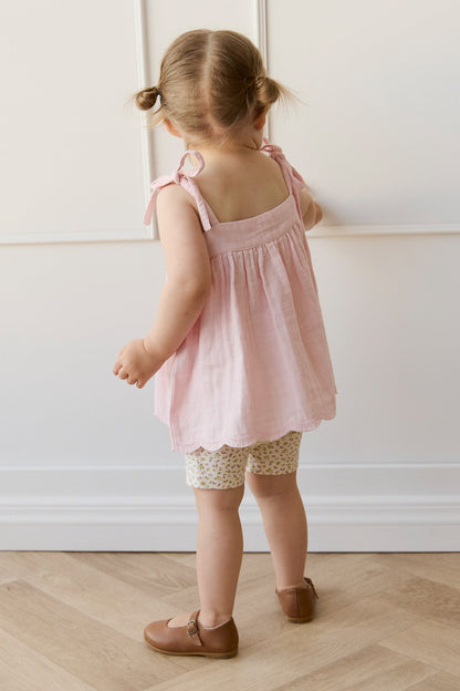 Organic Cotton Muslin Briella Top - Poppy