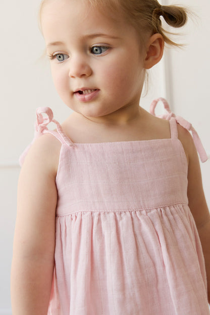 Organic Cotton Muslin Briella Top - Poppy
