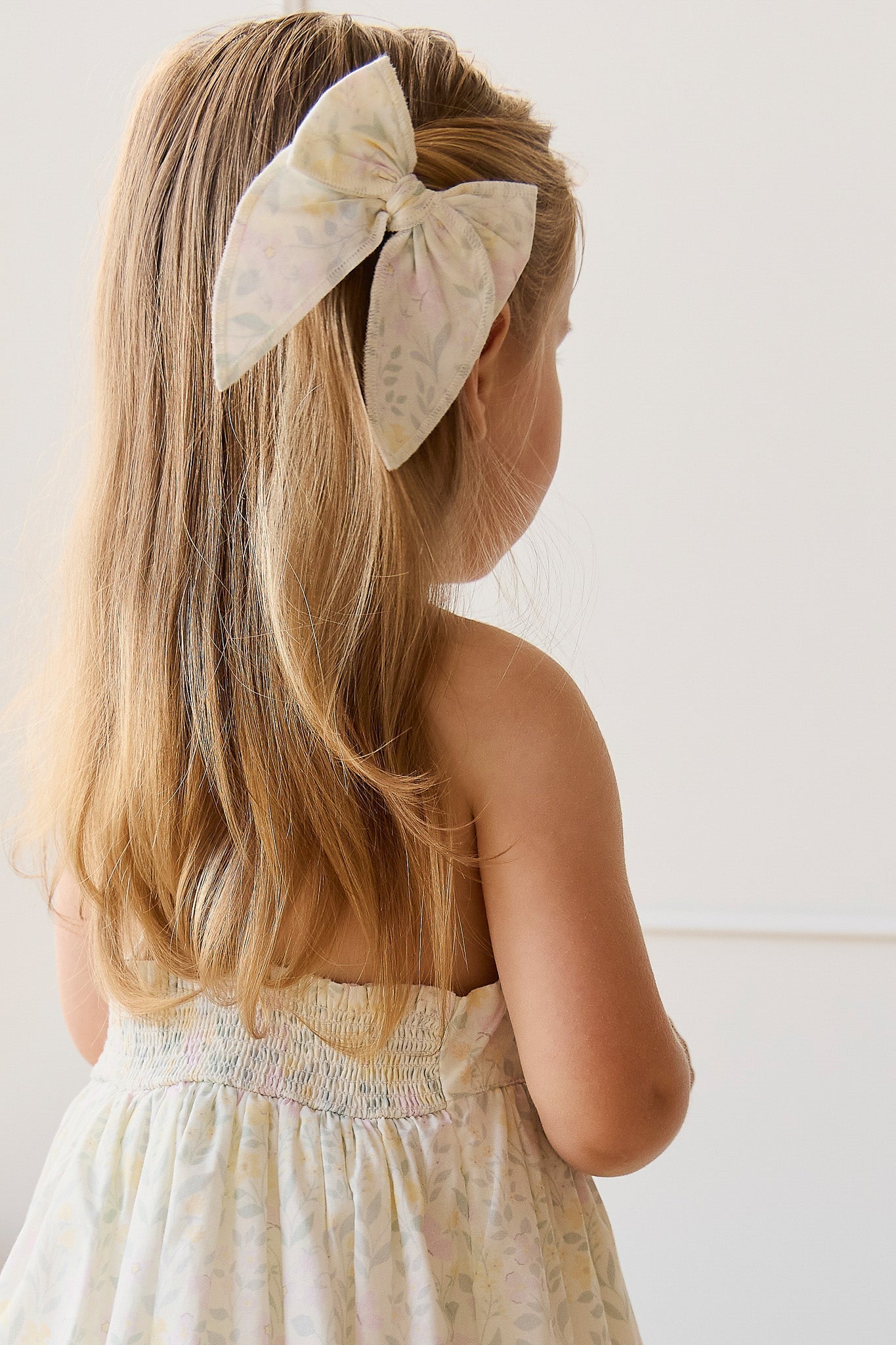Organic Cotton Bow - Daphne Egret