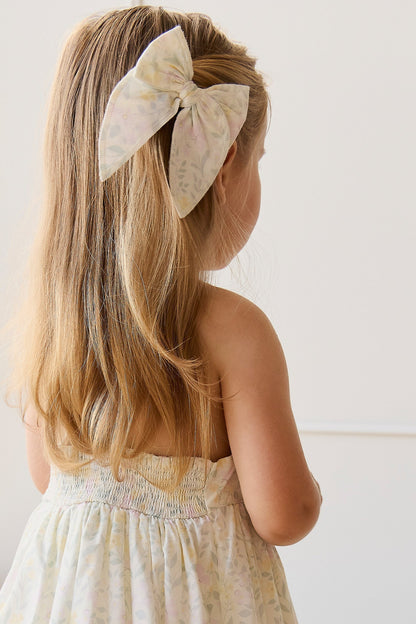 Organic Cotton Bow - Daphne Egret