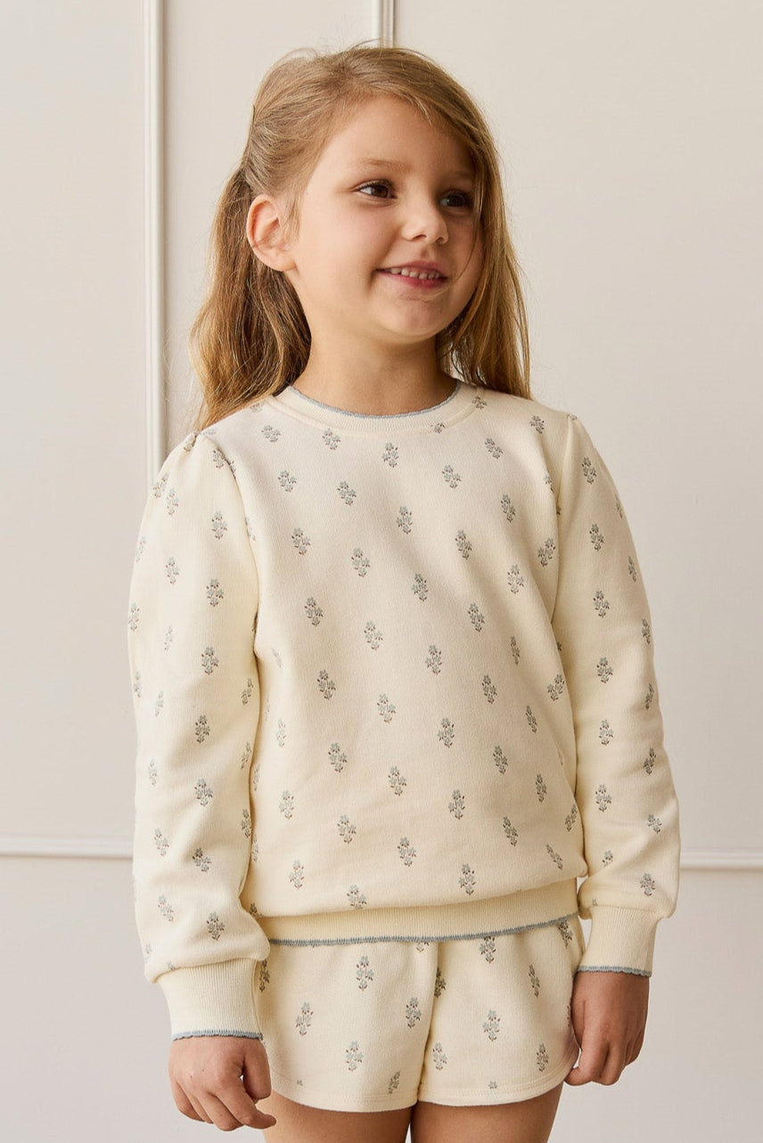 Organic Cotton Monroe Sweatshirt - Rachelle Blue Fox