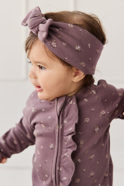 Organic Cotton Headband - Goldie Huckleberry Large