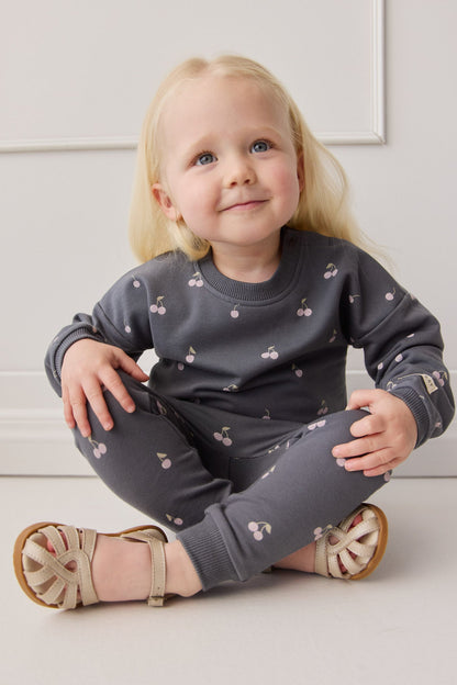 Organic Cotton Bobbie Sweatshirt - Cherry Love Lava