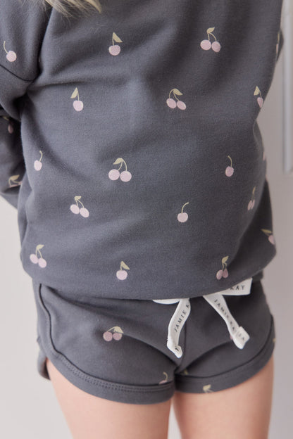 Organic Cotton Ivy Shortie - Cherry Love Lava