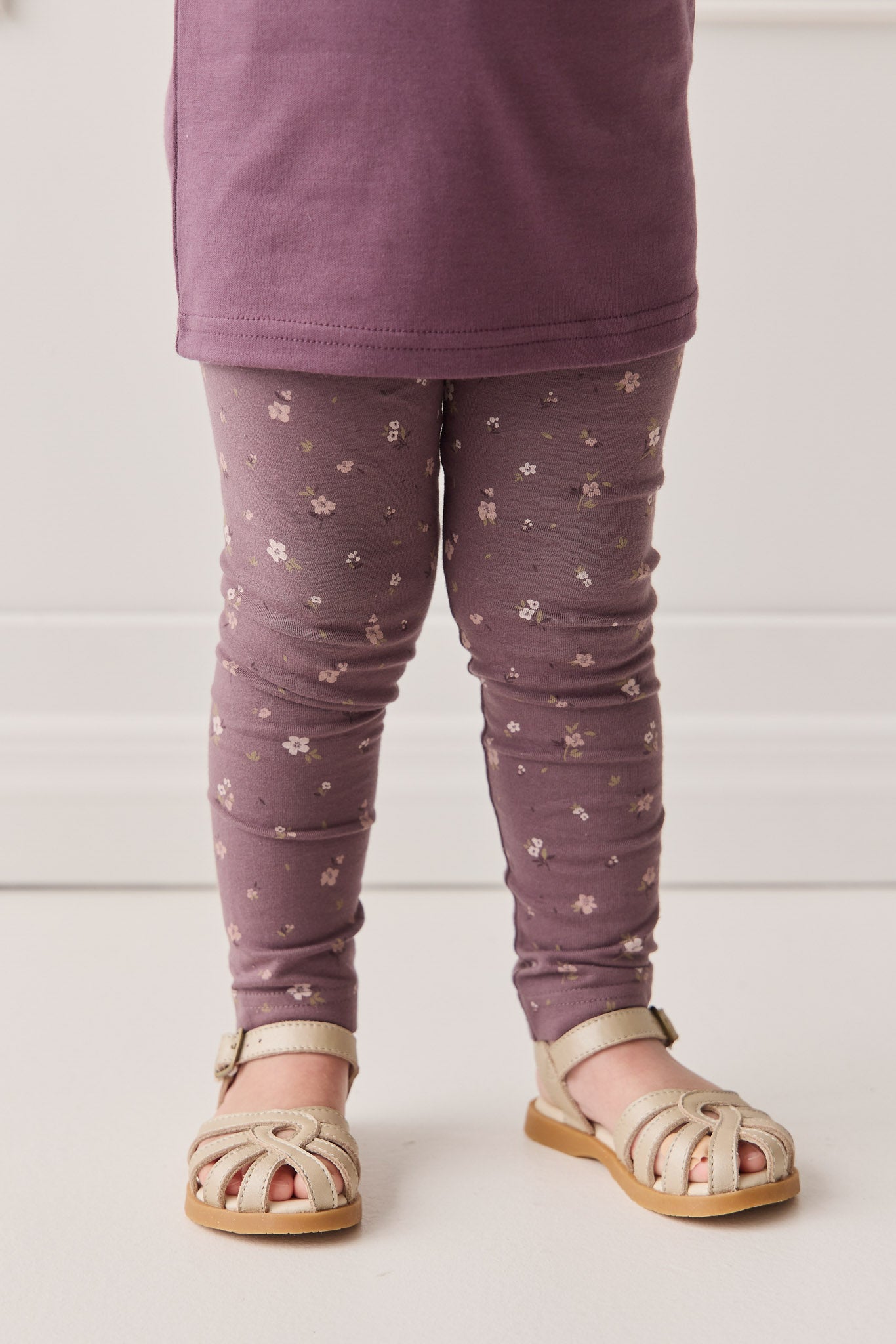 Organic Cotton Everyday Legging - Goldie Huckleberry Large