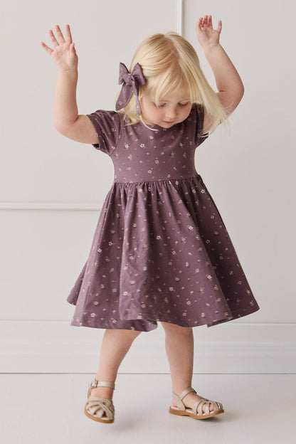 Organic Cotton Meadow Dress - Goldie Huckleberry Large