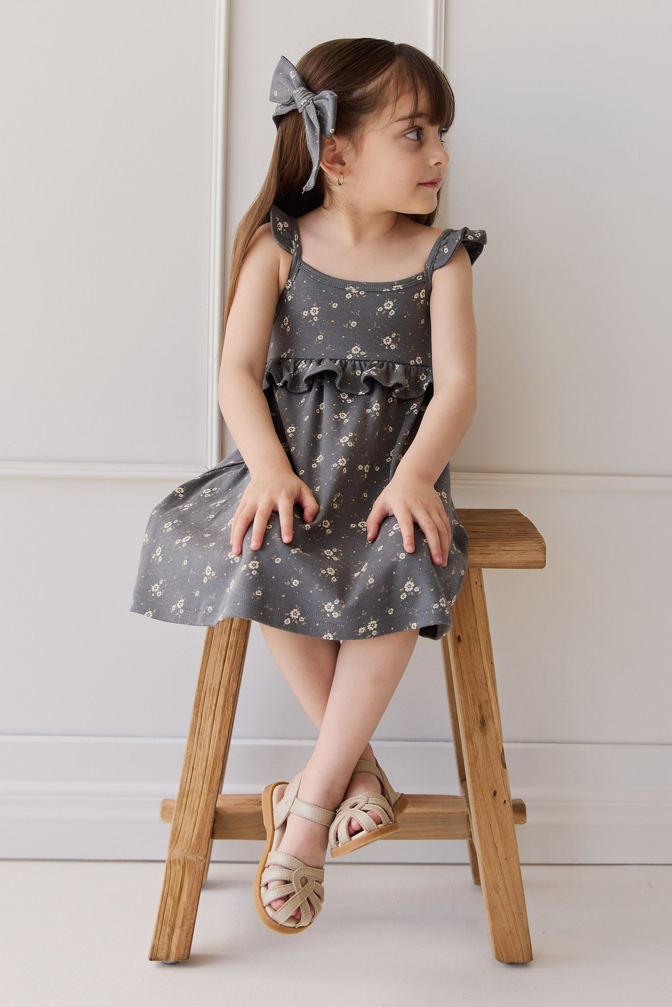 Organic Cotton Molly Dress - Lulu Bloom Lava