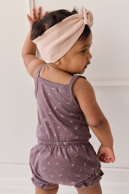 Organic Cotton Bridget Singlet Bodysuit - Goldie Huckleberry Large