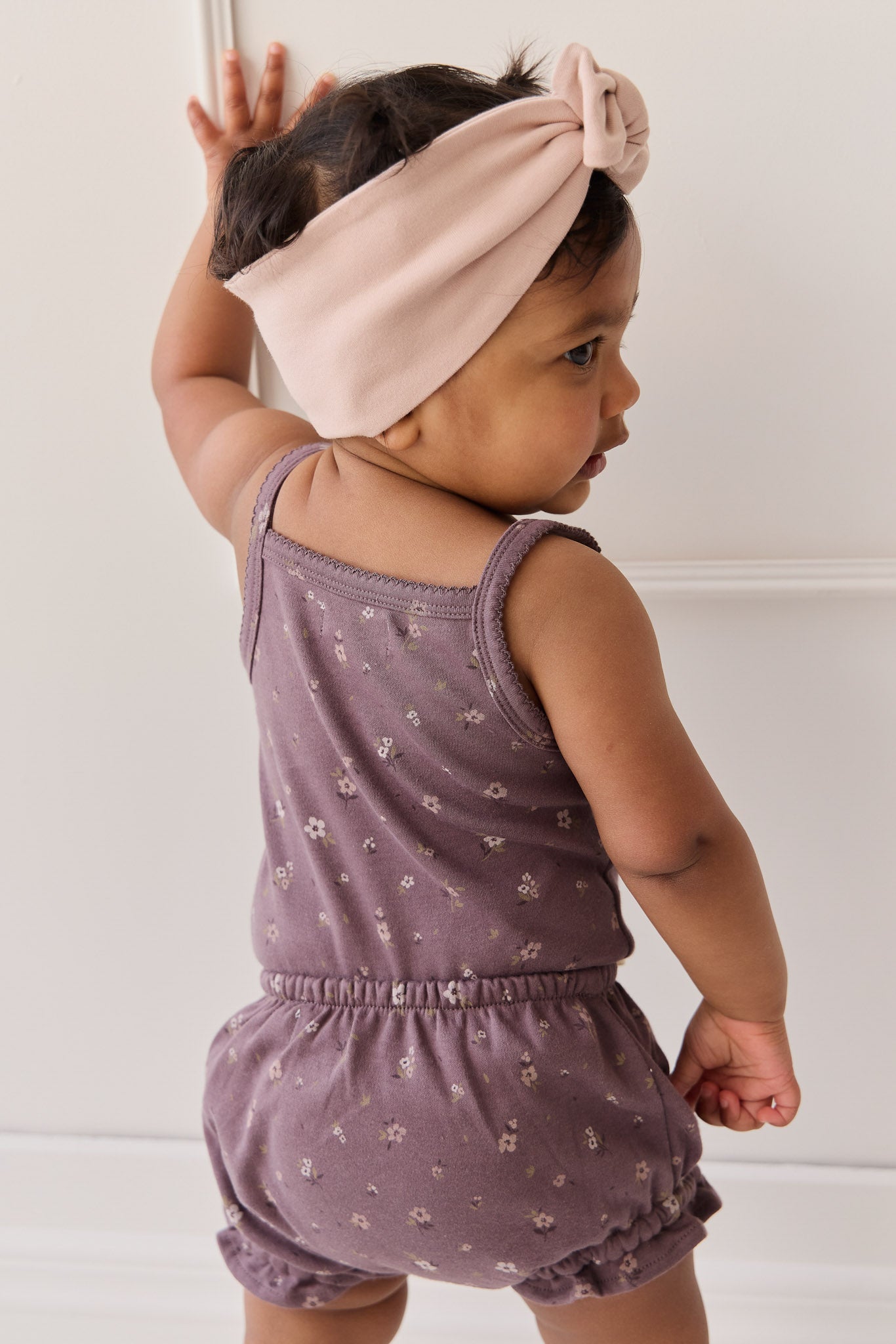 Organic Cotton Frill Bloomer - Goldie Huckleberry Large