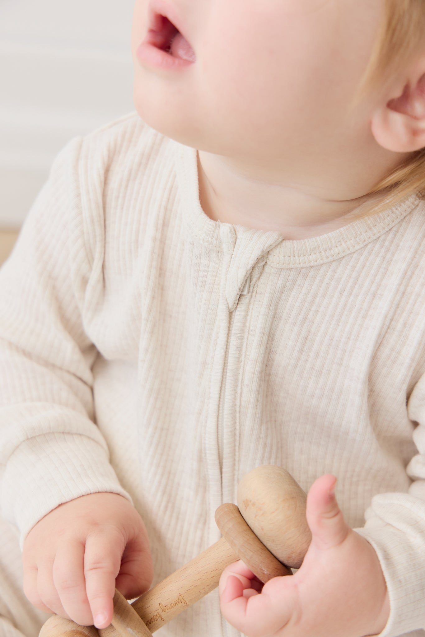 Organic Cotton Modal Frankie Onepiece - Oatmeal Marle