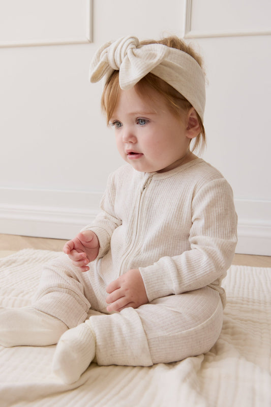 Organic Cotton Modal Frankie Onepiece - Oatmeal Marle