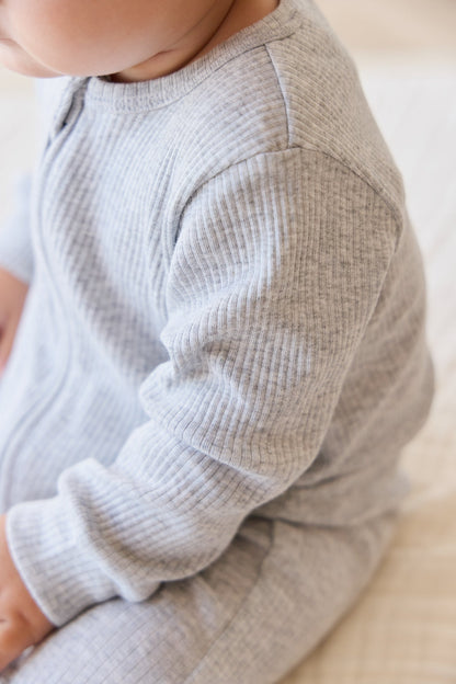 Organic Cotton Modal Frankie Onepiece - Light Grey Marle