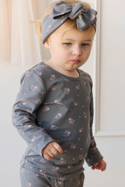 Organic Cotton Long Sleeve Top - Simone Lava