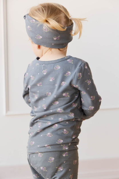 Organic Cotton Long Sleeve Top - Simone Lava