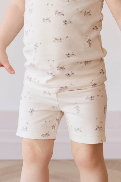 Organic Cotton Everyday Bike Short - Playful Kittens