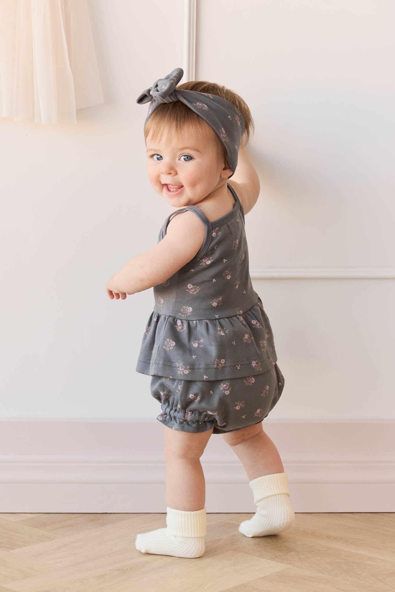 Organic Cotton Meadow Singlet - Simone Lava
