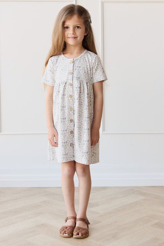 Organic Cotton Lola Dress - Fifi Lilac
