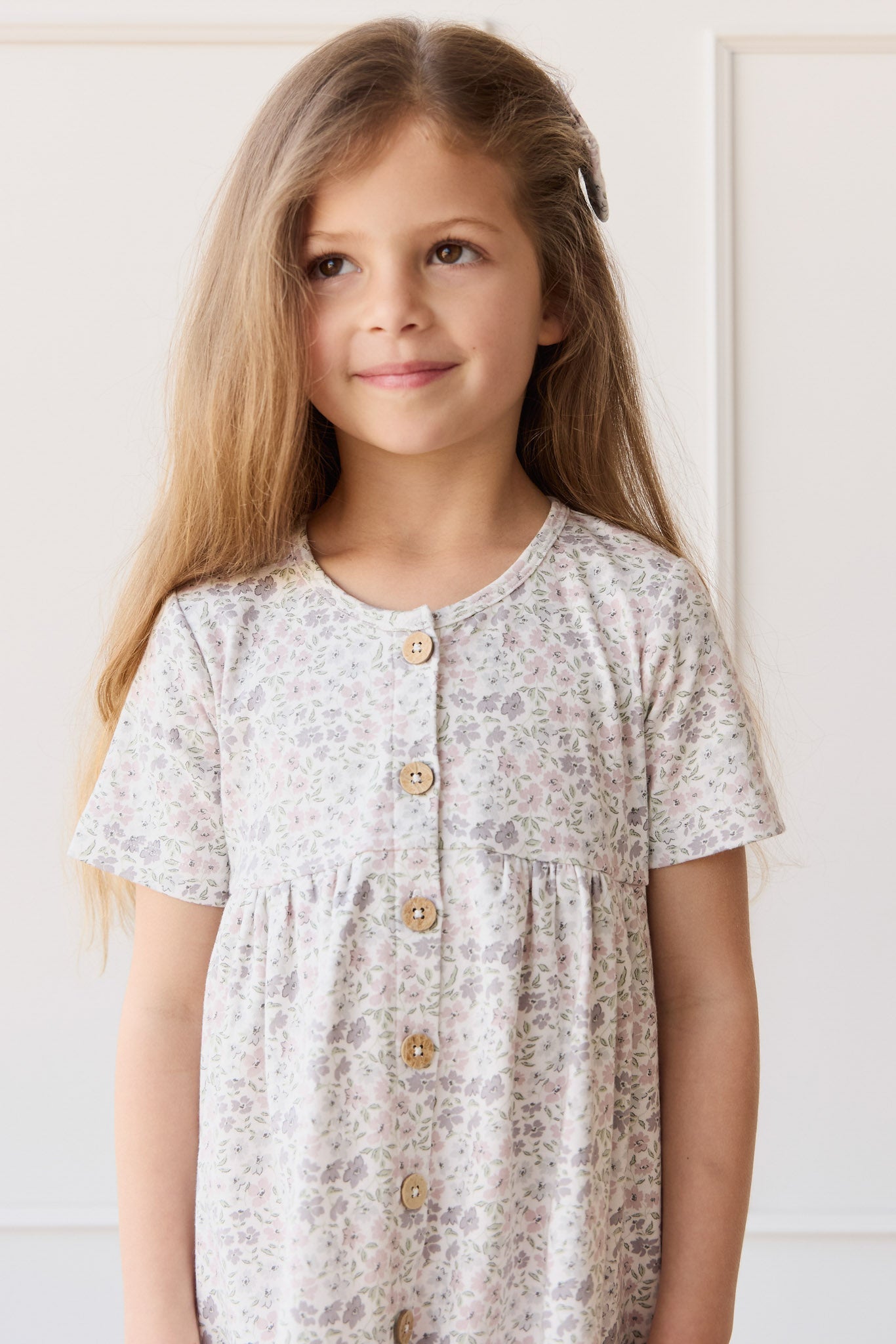 Organic Cotton Lola Dress - Fifi Lilac