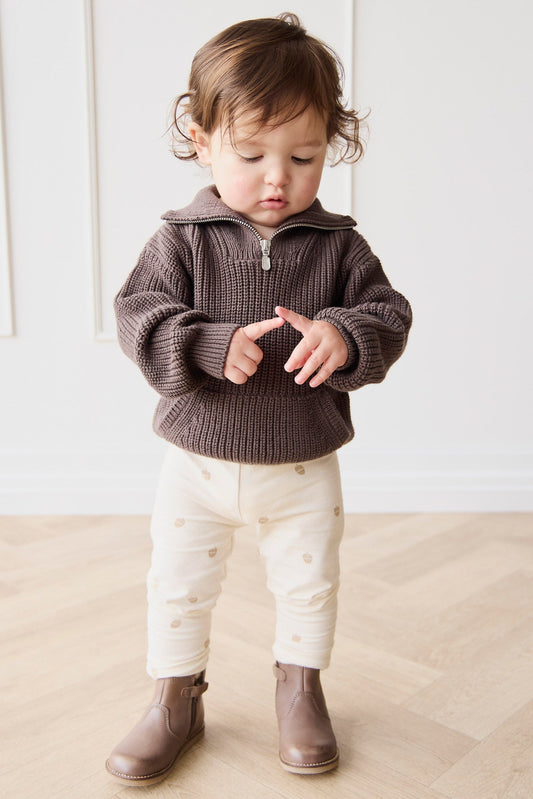 Organic Cotton Everyday Legging - Acorns Tofu