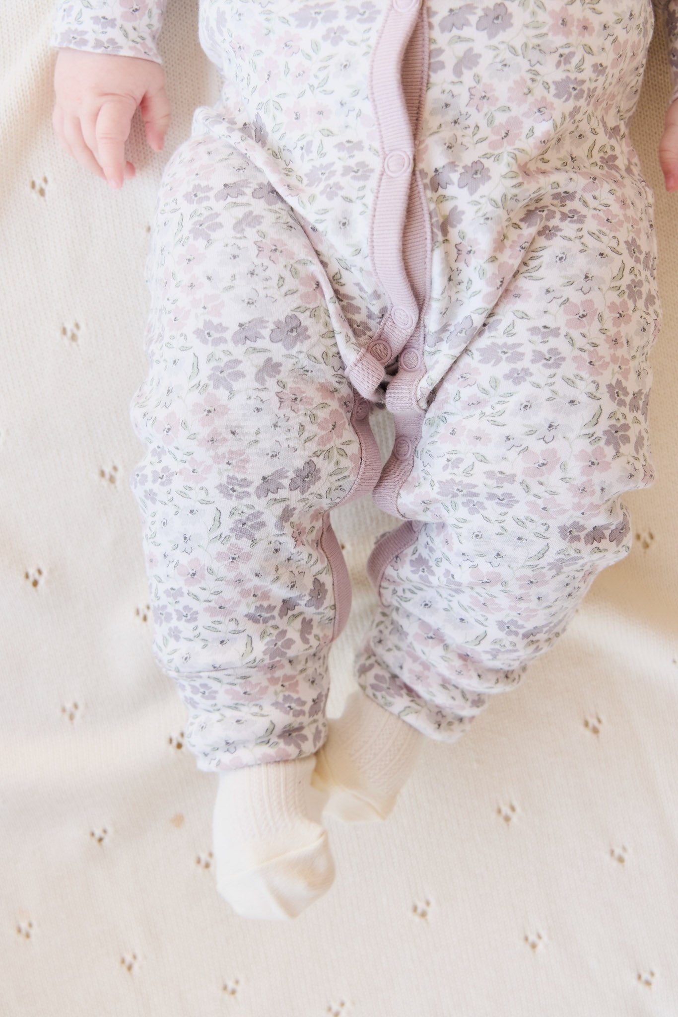 Organic Cotton Maple Onepiece - Fifi Lilac