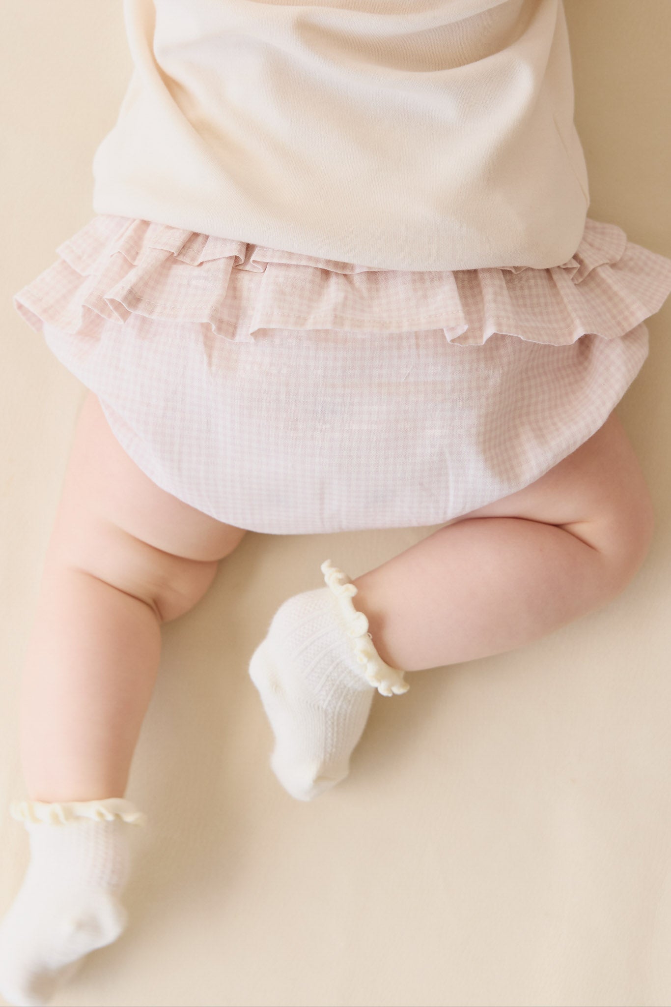 Organic Cotton Sydney Bloomer - Mini Woven Gingham Violet