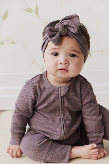 Organic Cotton Modal Headband - Truffle Marle