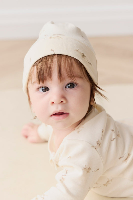 Organic Cotton Knot Beanie - Kitten and His Kites
