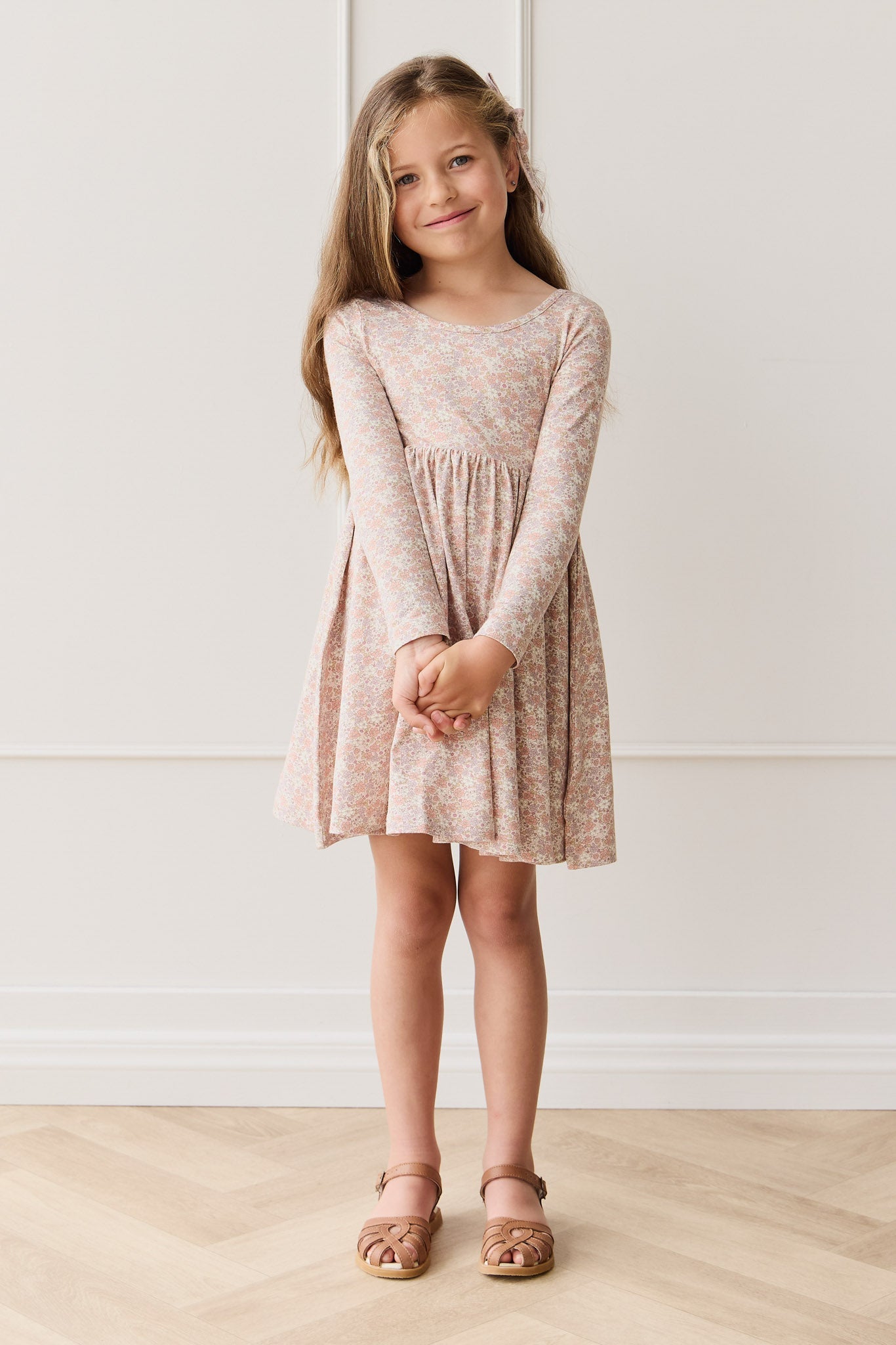 Organic Cotton Tallulah Dress - Chloe Mauve