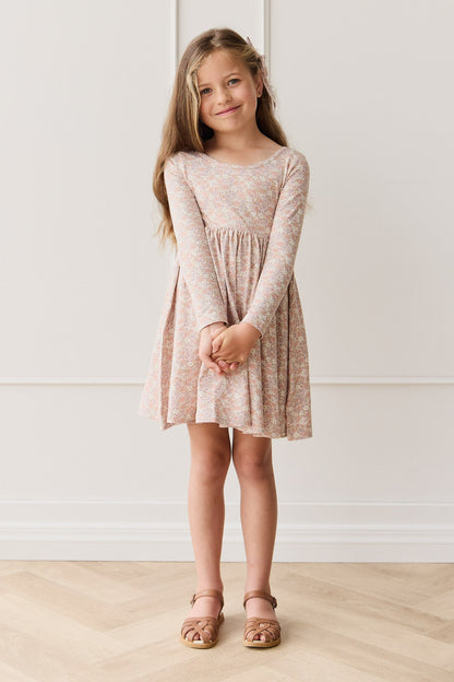 Organic Cotton Tallulah Dress - Chloe Mauve