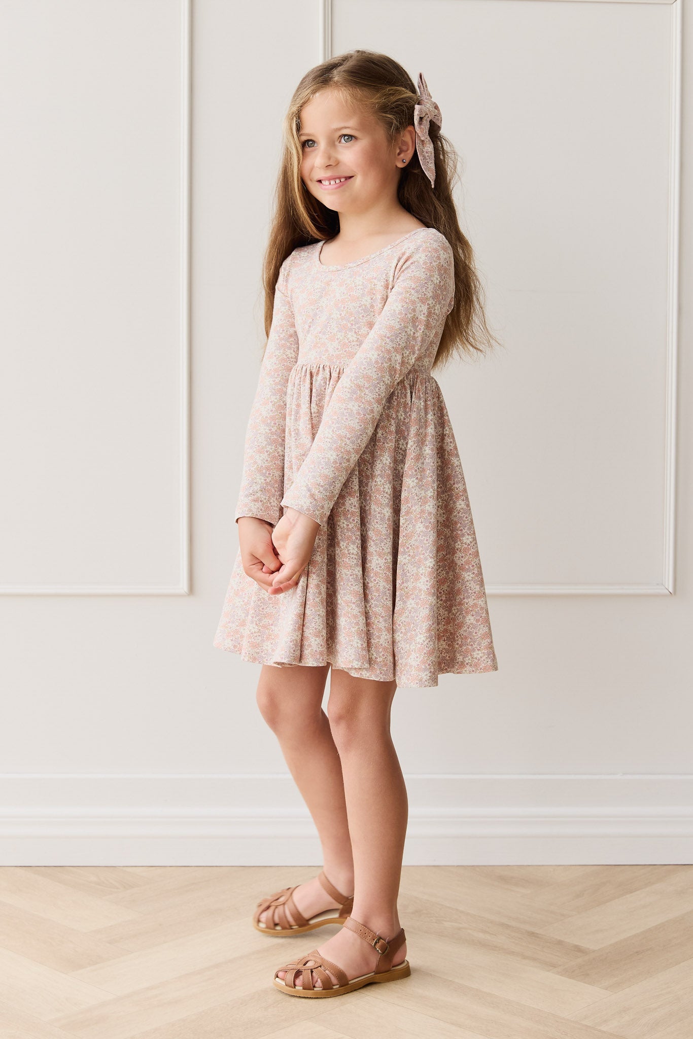 Organic Cotton Tallulah Dress - Chloe Mauve