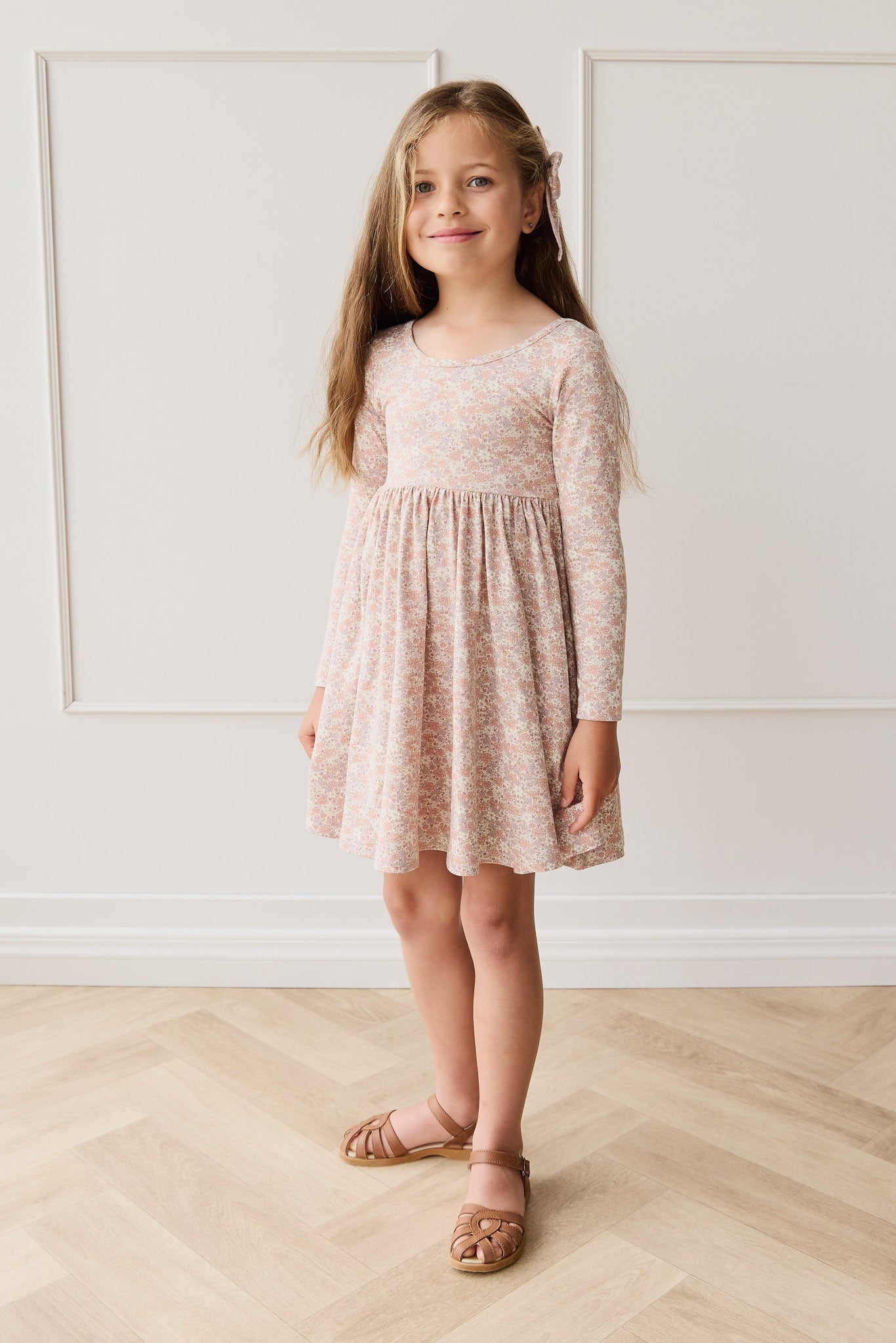 Organic Cotton Tallulah Dress - Chloe Mauve